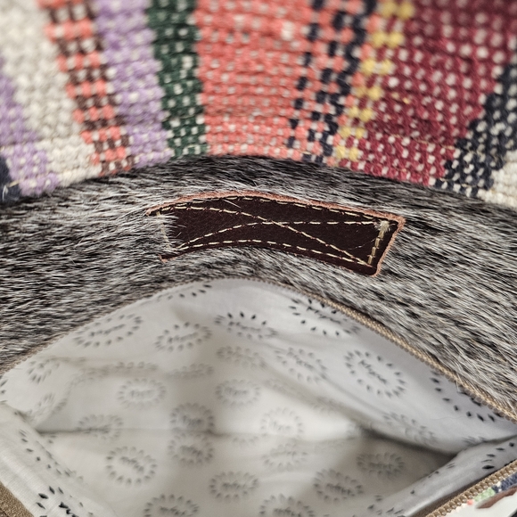Myra Bag Multicolor Striped Backpack with Leather Accents main image 10